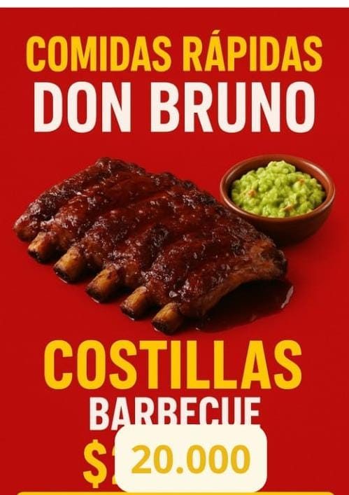 Mixto Costilla + Chorizo Don Bruno + Papa + Guacamole